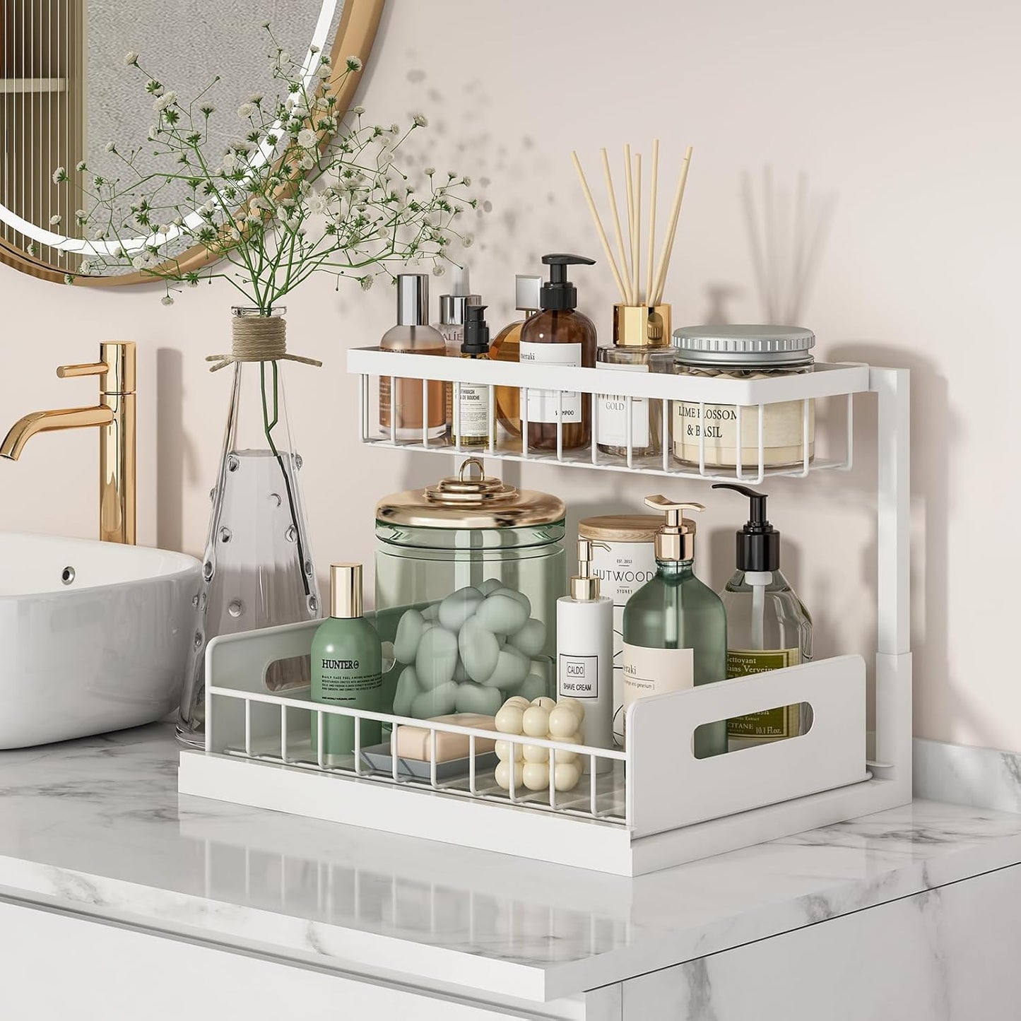 Under Sink Sliding Storage Organizer