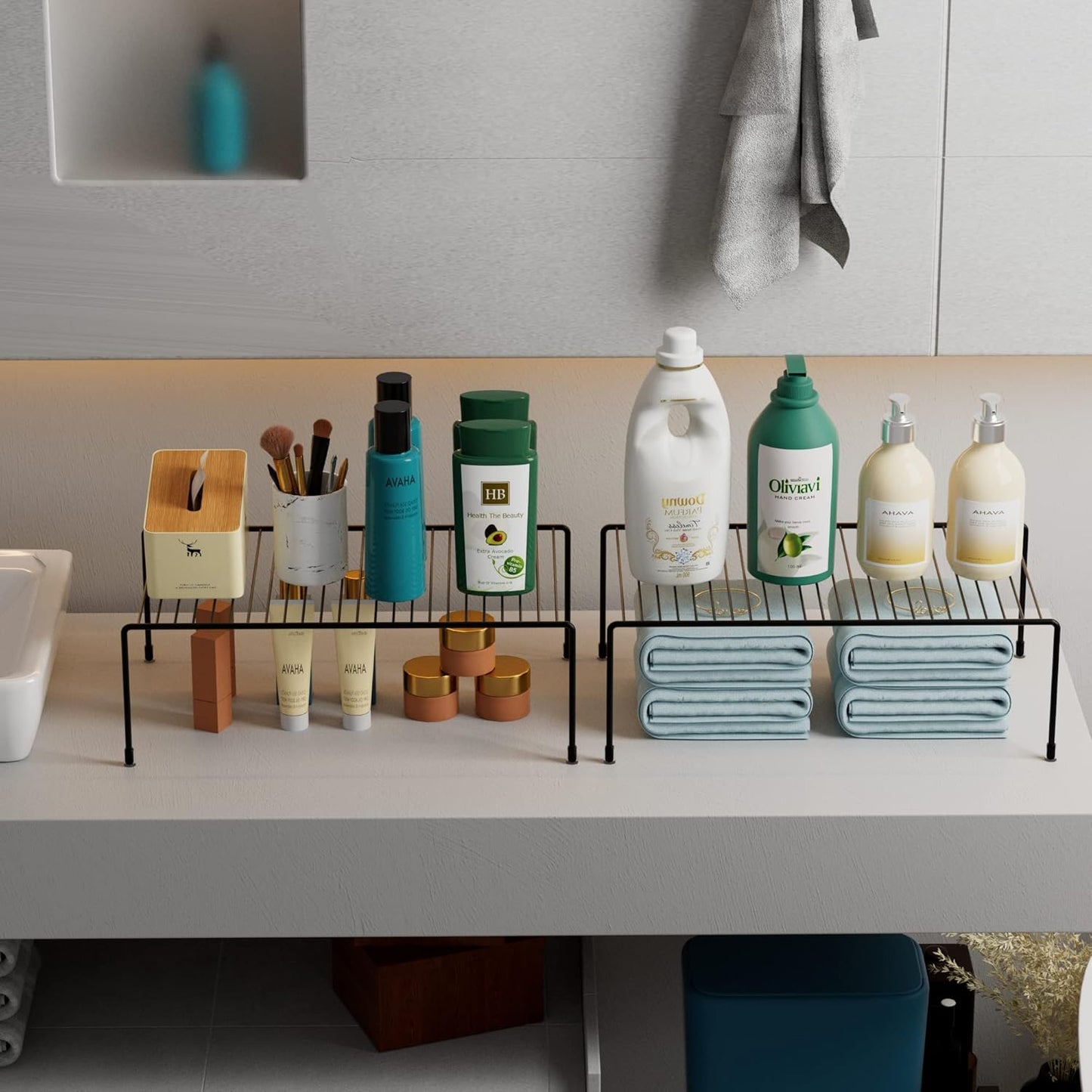 Cabinet Shelf Storage Rack Organizer