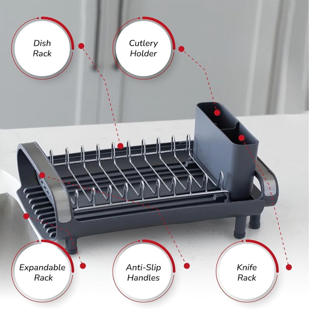 Stainless Steel Expandable Dish Rack