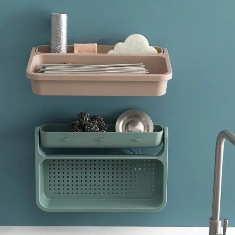 Collapsible No-Drill Kitchen Drain Rack