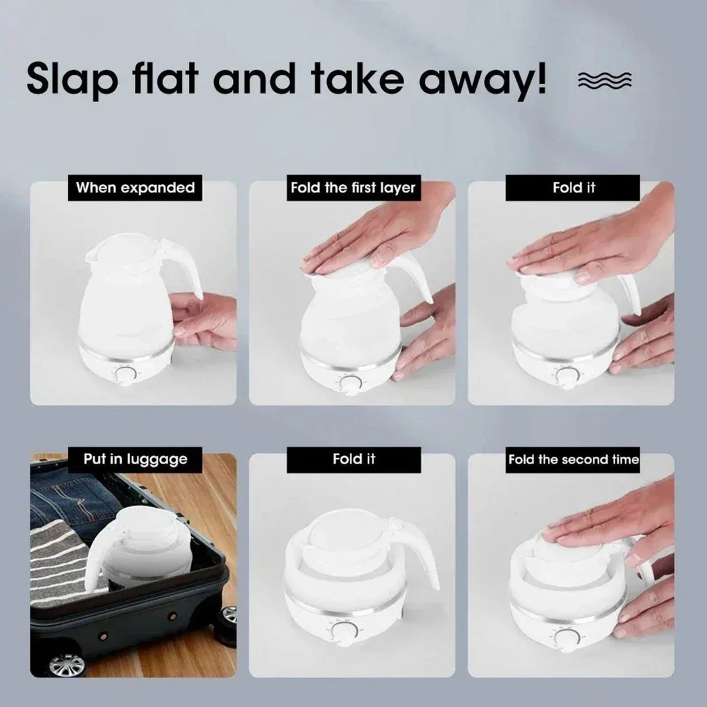 Portable Foldable Electric Kettle