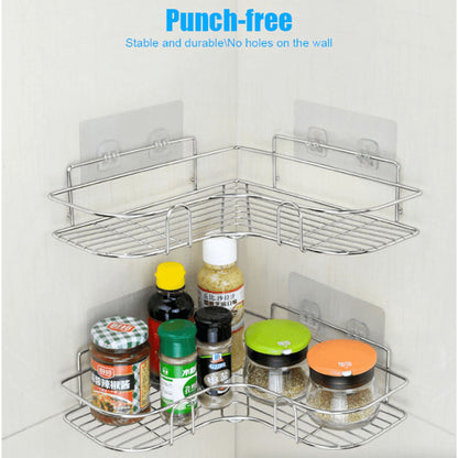 Stainless Steel Corner Shower Caddy Organizer