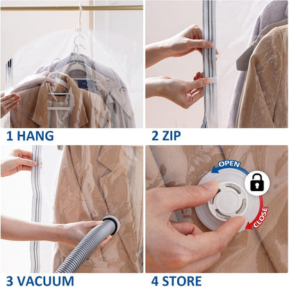 Hanging Vacuum Storage Bags Organizer