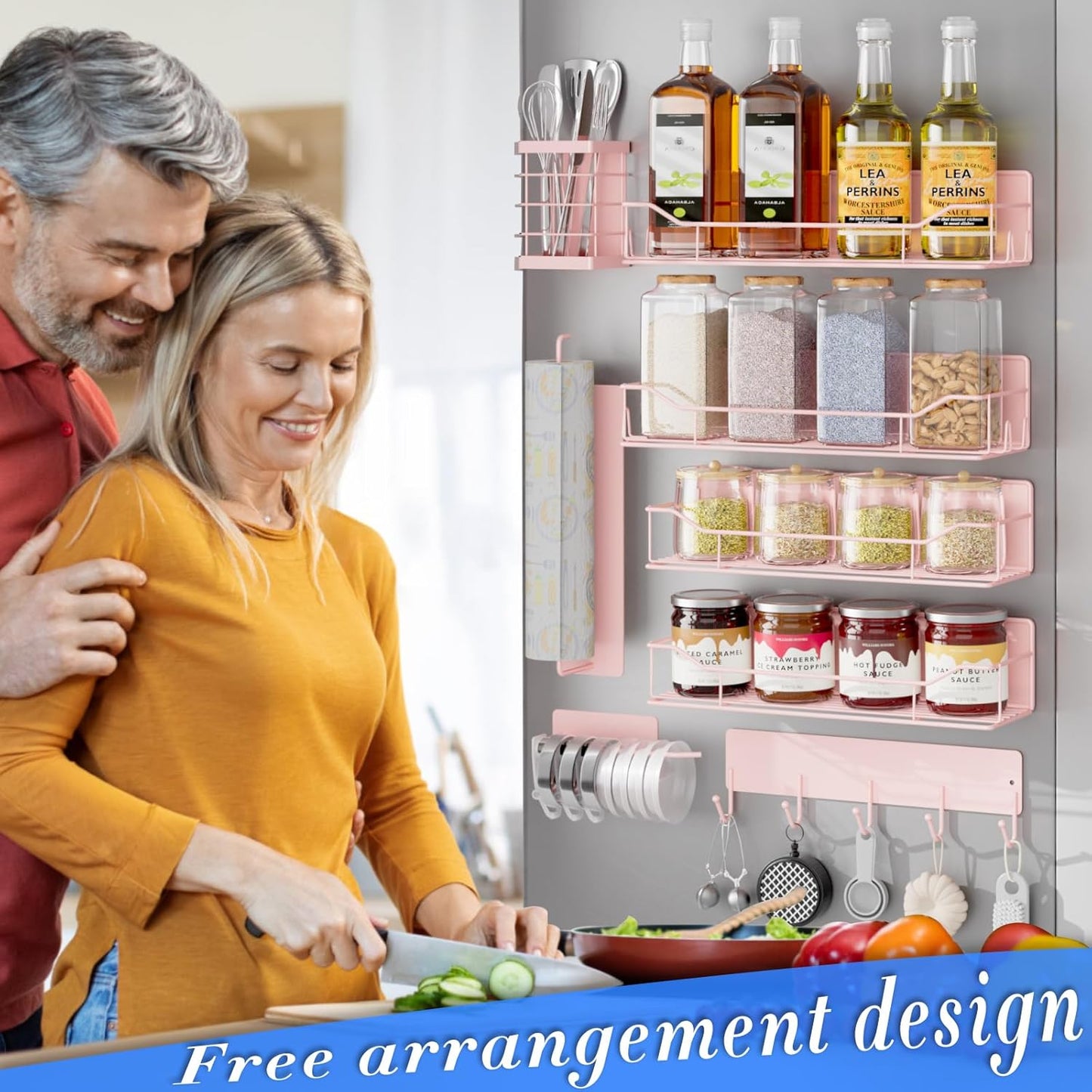 Magnetic Spice Rack Organizer Set