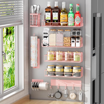 Magnetic Spice Rack Organizer Set