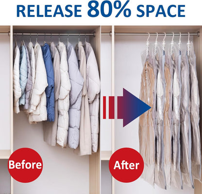 Hanging Vacuum Storage Bags Organizer