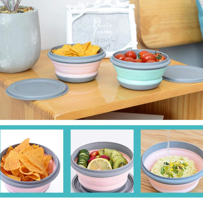 Portable Silicone Collapsible Travel Bowls