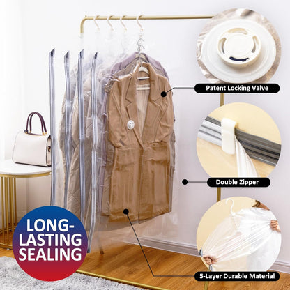 Hanging Vacuum Storage Bags Organizer