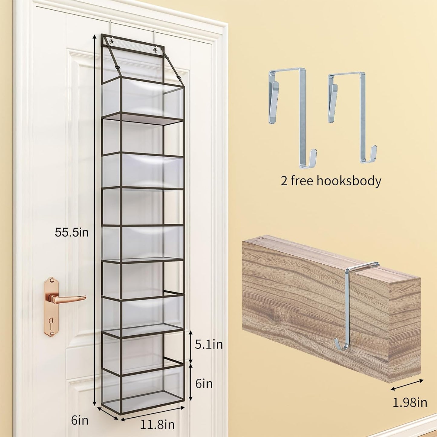 Over the Door Hanging Pantry Organizer