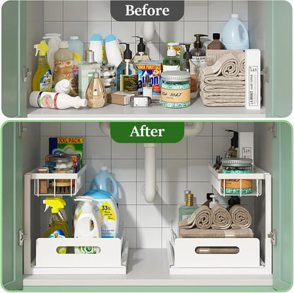 Under Sink Sliding Storage Organizer