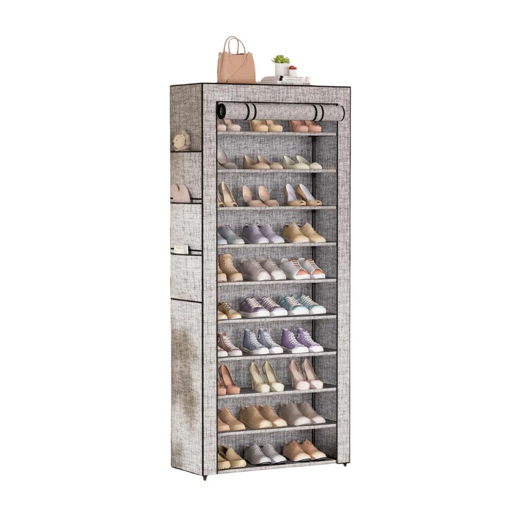 Tall Metal Shoe Rack Organizer