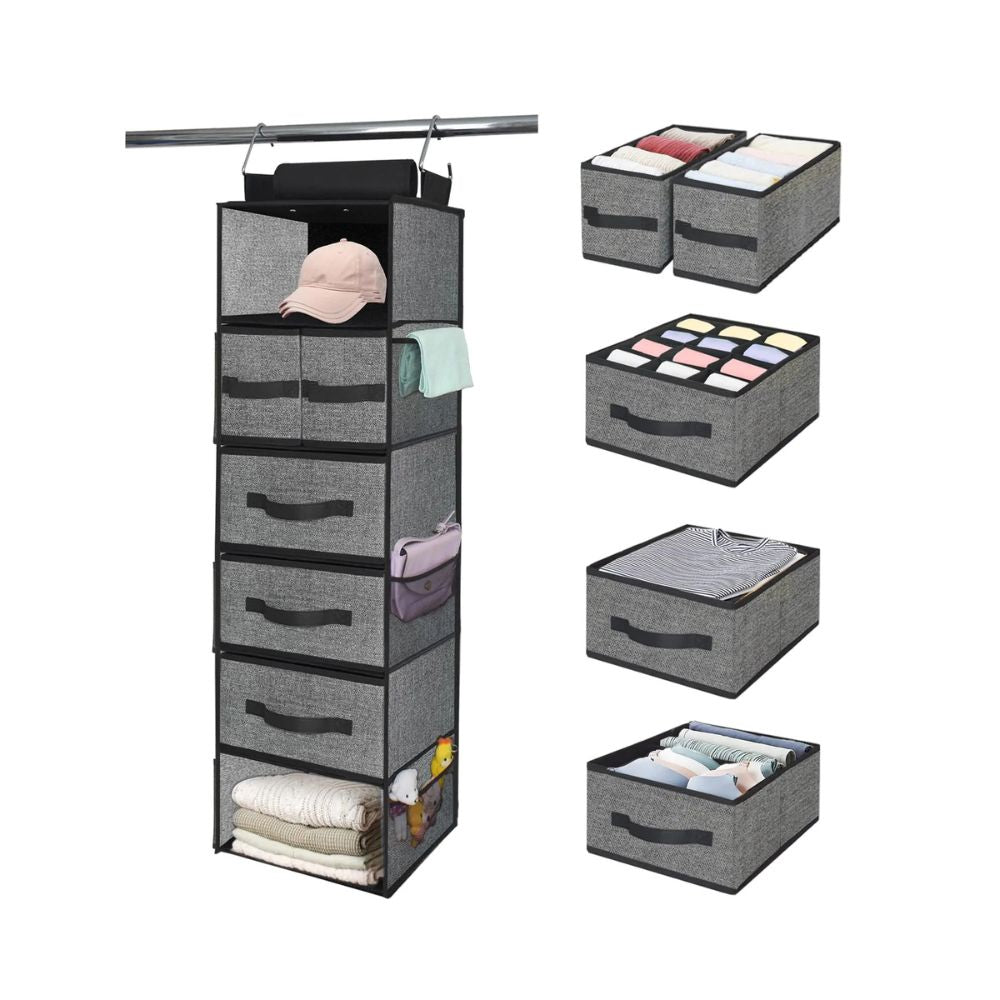 6-Shelf Hanging Closet Organizer