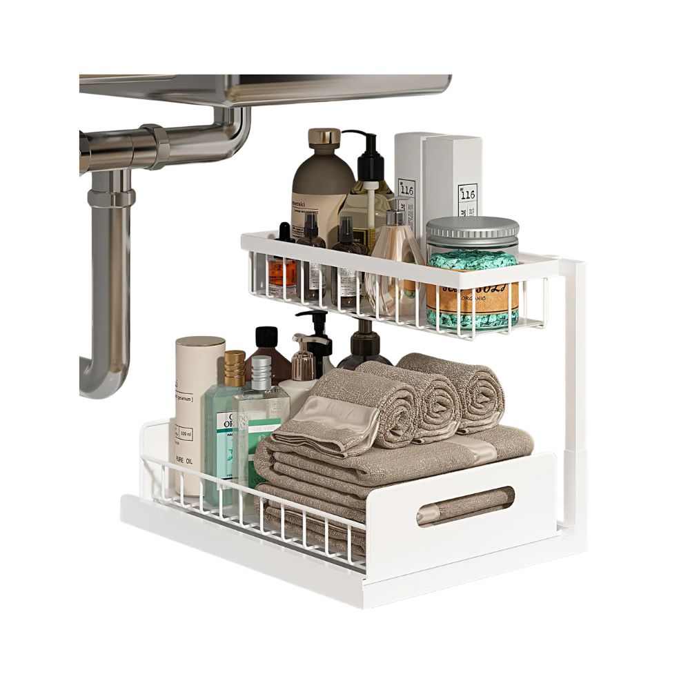Under Sink Sliding Storage Organizer
