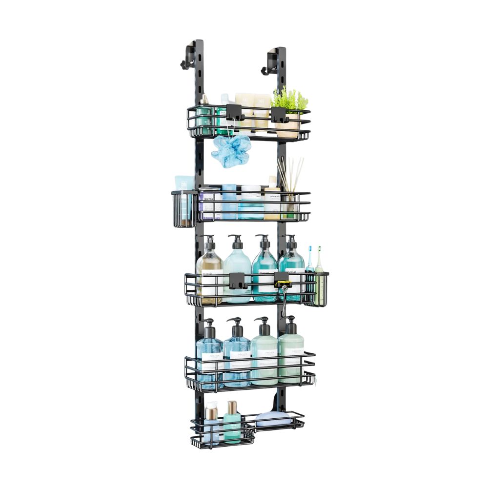 Over Door Adjustable Shower Caddy Organizer