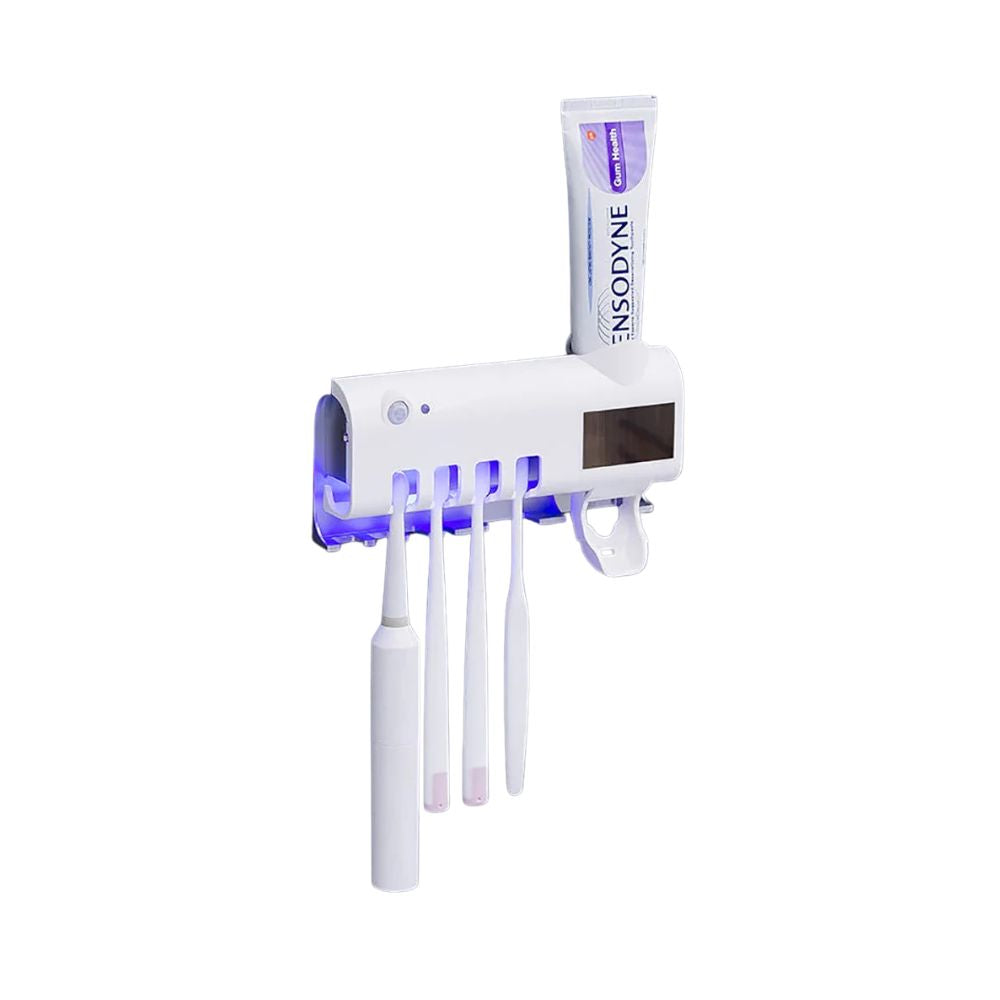 UV Toothbrush Sterilizer Holder Dispenser