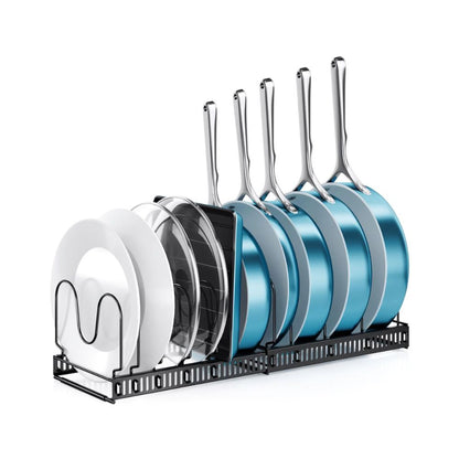 Expandable Pots and Pans Organizer Rack