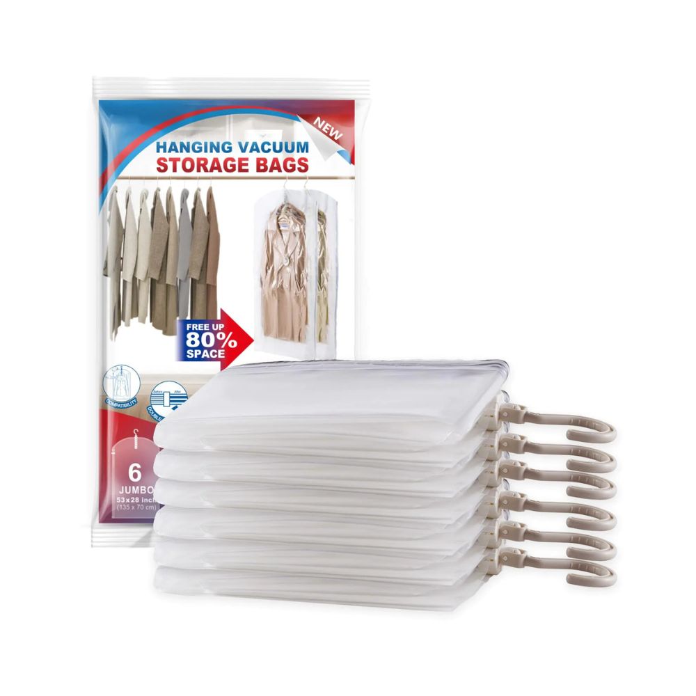 Hanging Vacuum Storage Bags Organizer