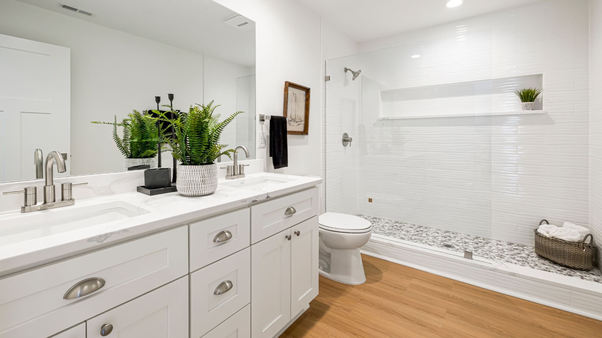 Modern organized bathroom with smart storage solutions — The Neat Nest essentials for stylish and functional living.