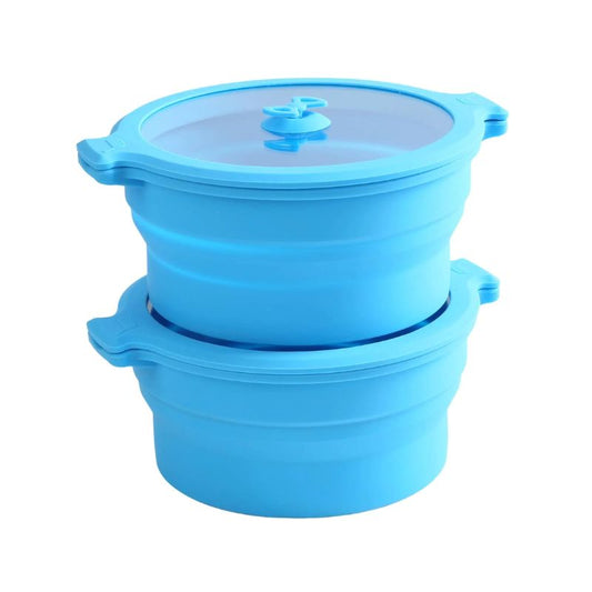 Collapsible Silicone Microwave Cooking Bowls