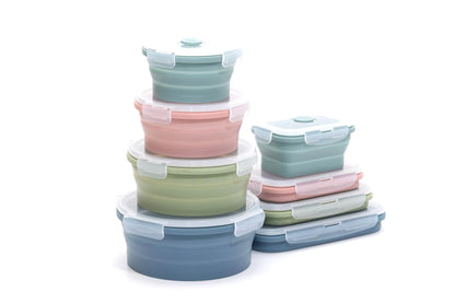 Collapsible Silicone Food Storage Set