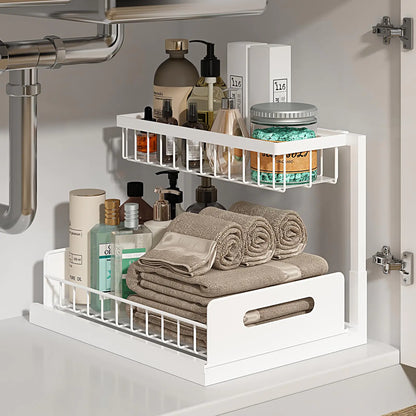 Under Sink Sliding Storage Organizer