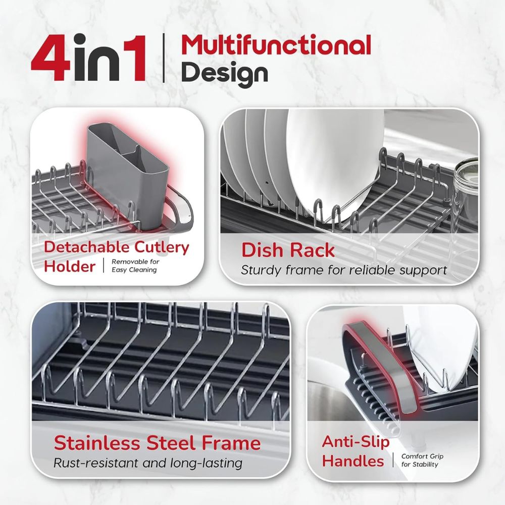Stainless Steel Expandable Dish Rack