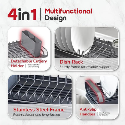 Stainless Steel Expandable Dish Rack